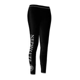 Snake Sun Black Leggings